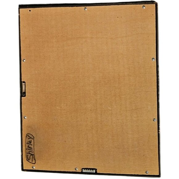 Vintage Framed Print "Young Birds" Asian Gold Frame 15x19 Inches Signed - Picture 4 of 7